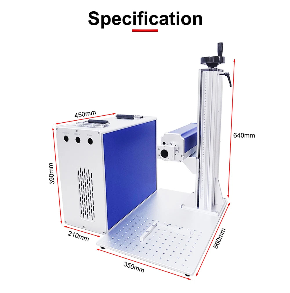 DIGRAY Fiber Laser Marking Chassis Engraving Machine Housing Cabinet Suitable For Raycus MAX JPT 20~100W 1064nm Laser Source