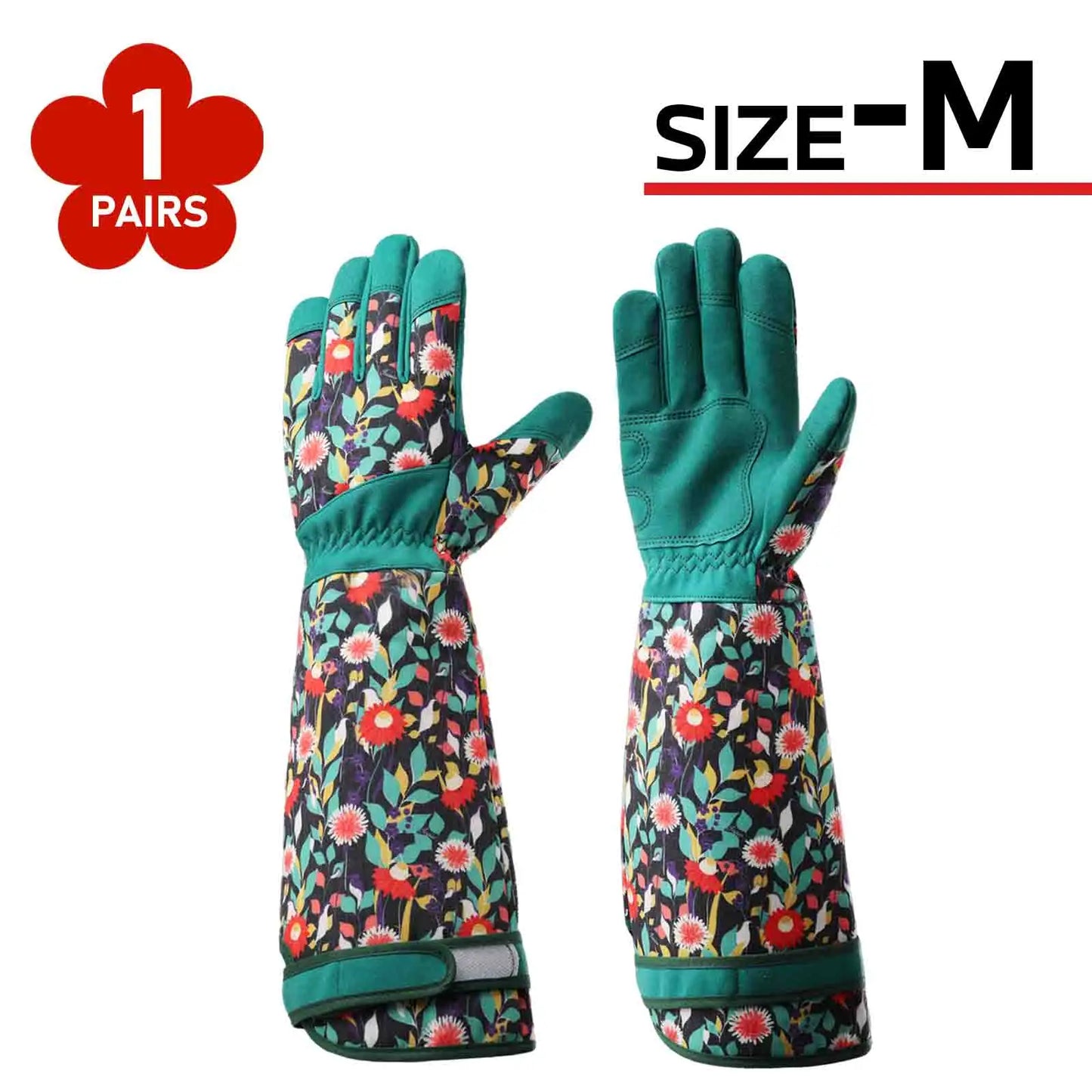 1 Pair Gardening Gloves Forearm Protection Breathable Comfortable Reinforced Cuffs Thorn Proof for Gardening Work