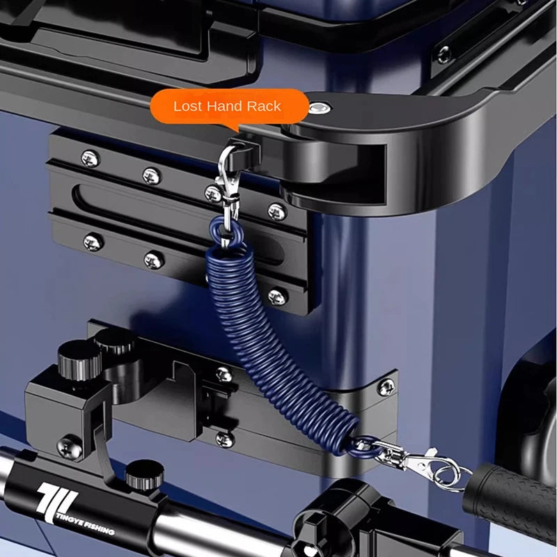 Fishing 32L Ultralight Fishing Box with Wheel Multifunctional Thickened Fishing Cooler Box Set Fishing Equipment Tool Box