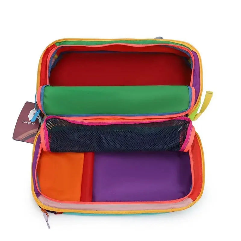 Nylon Backpack Large Capacity School Bag Students Casual Travel Commuter Double Shoulder Bag Lightweight Soft Padded Strap