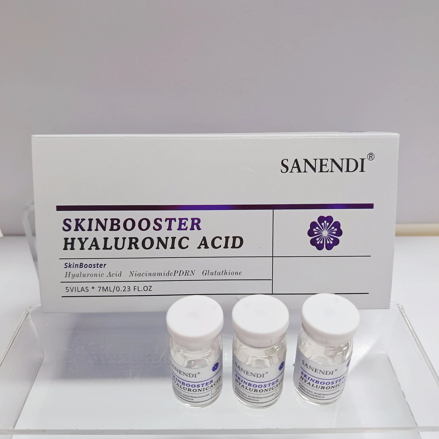 Sanendi Korean Skin Care Product Contain HYALURONIC ACID Moisturizing Soothing And Hydrating Facial Essence Set 7mlx5