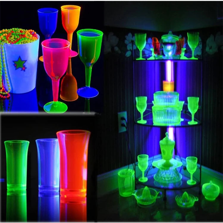 UV LED Black Light Fixtures Portable Blacklight Lamp For Stain Clean,Neon Paint Art,UV Body,Glow Party,UV Poster UV Curing Lamp