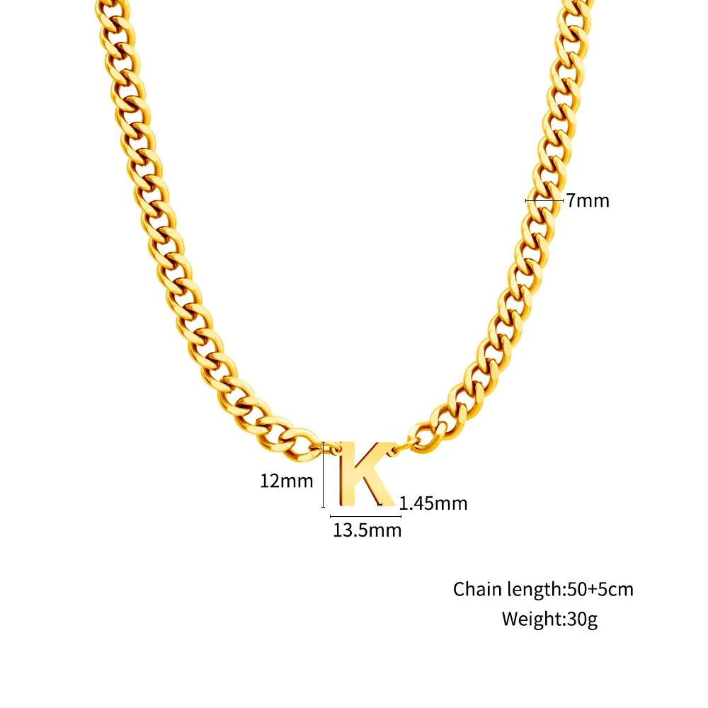 Initial Necklace Chain Initial Necklace Personalized Letter Initial Necklace Rope Chain Necklace With Initial чокер из бисера