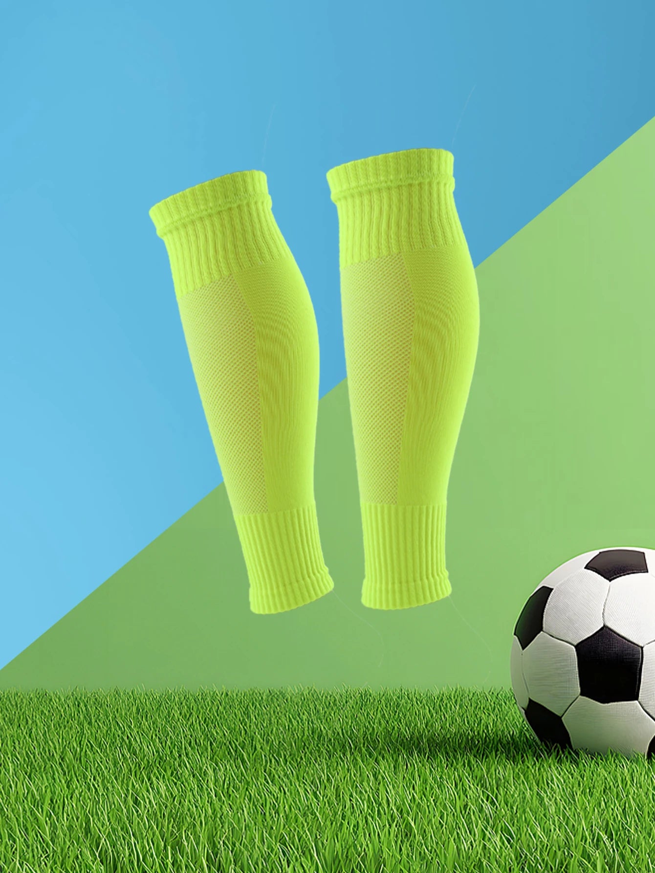 2 pairs of sports leg covers, calf socks, compression socks, and leg protectors