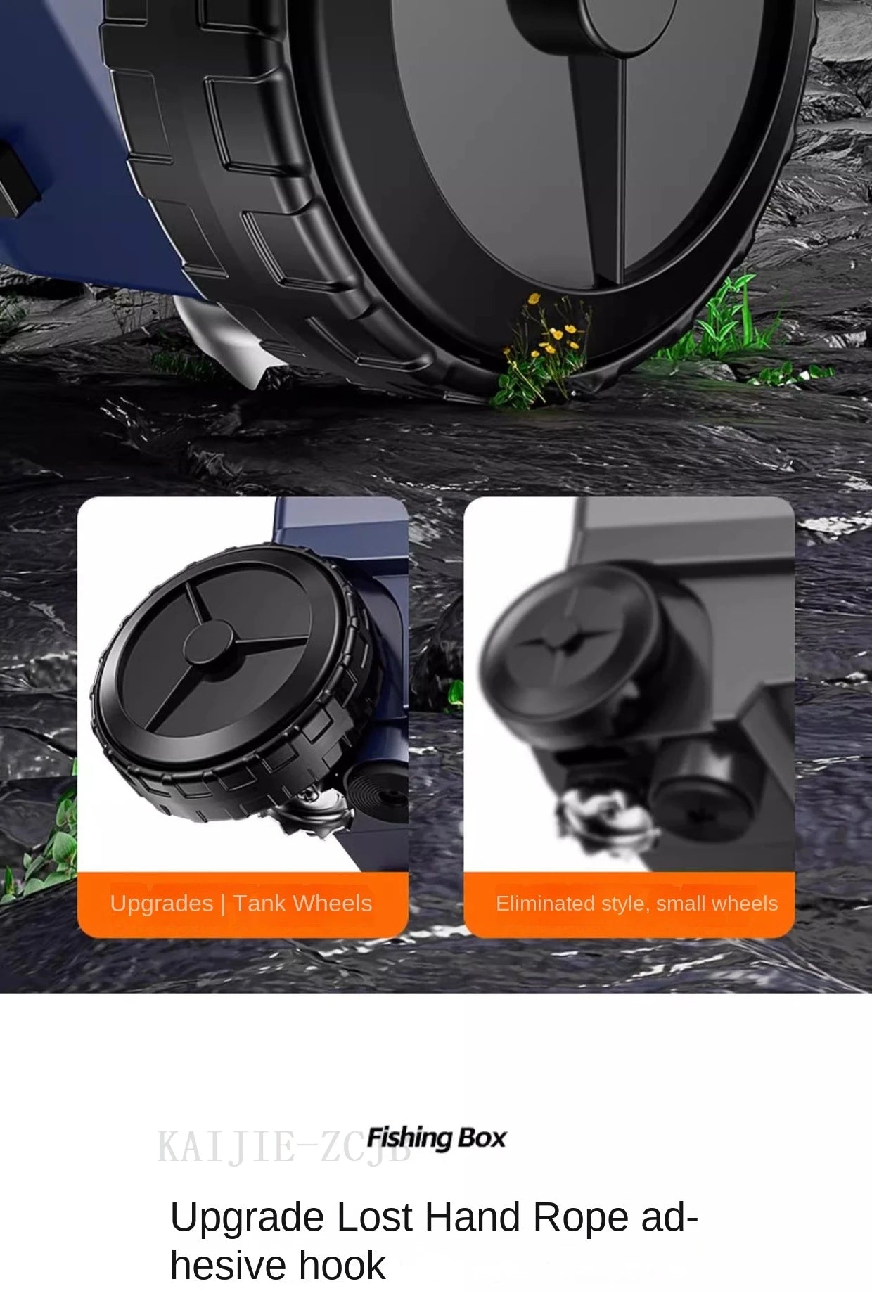 Fishing 32L Ultralight Fishing Box with Wheel Multifunctional Thickened Fishing Cooler Box Set Fishing Equipment Tool Box