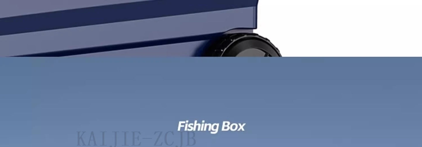 Fishing 32L Ultralight Fishing Box with Wheel Multifunctional Thickened Fishing Cooler Box Set Fishing Equipment Tool Box