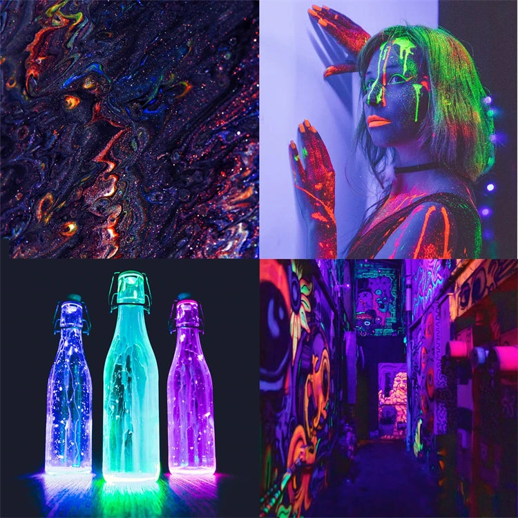 UV Black Light Bar for Room,Cabinet, Holiday Halloween Decorations, Body Paint, Poster,Fluorescent Tapestry,Glow Party,UV Lamp
