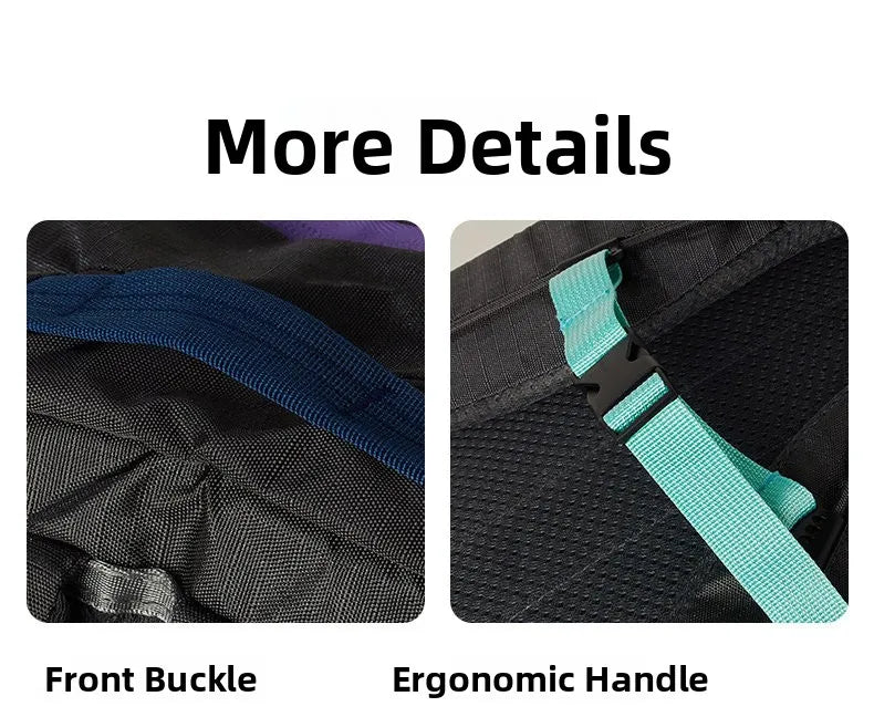 Nylon Backpack Large Capacity School Bag Students Casual Travel Commuter Double Shoulder Bag Lightweight Soft Padded Strap
