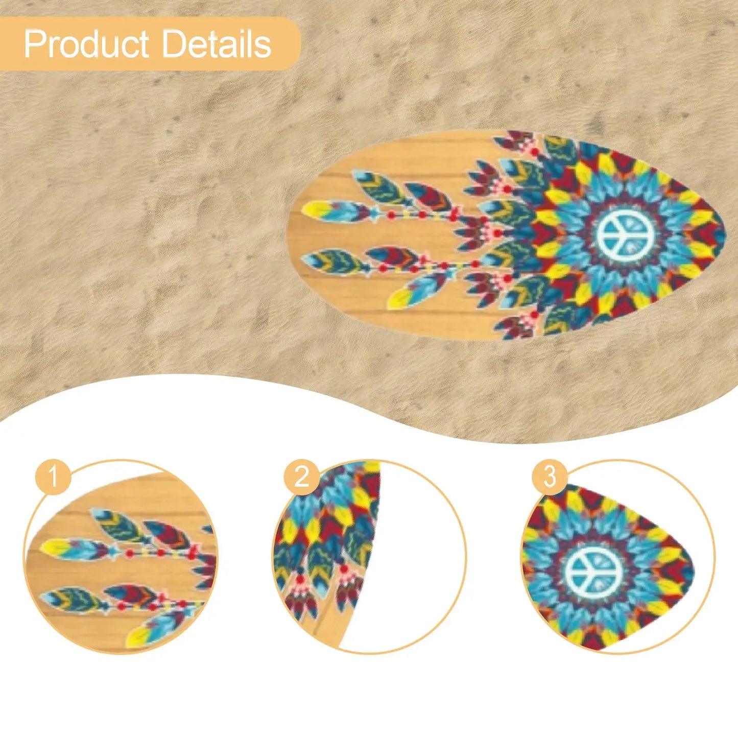 Wooden Skimboard Lightweight Standing Universal Portable Sand Board Skim Board for Beach Surfing Kids Teens Beginners Adults