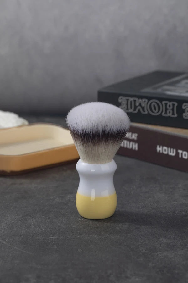 YAQI Naicha （Milk tea） Synthetic Hair Mens Wet Shaving Brush