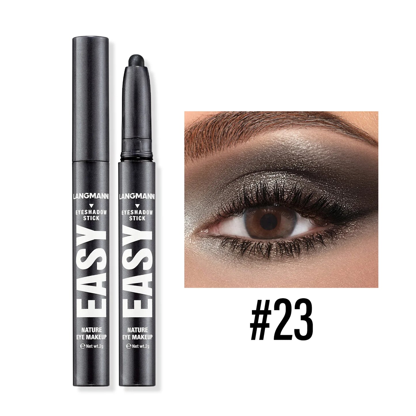 Shimmer & Matte Multi-Color Eyeshadow Sticks | Blendable, Long-Lasting Eye Shadow Pencils Smooth Application for Bold or Natural