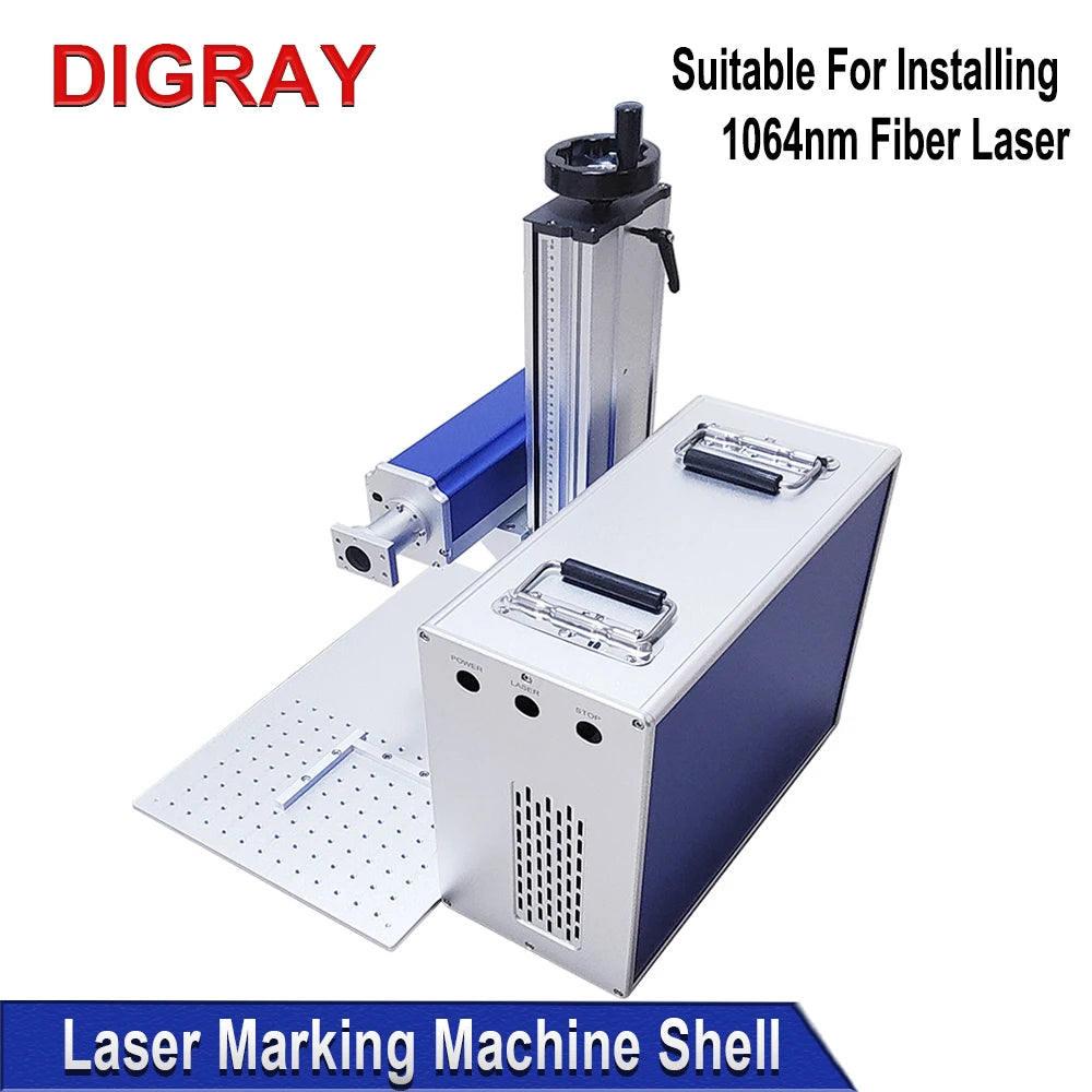 DIGRAY Fiber Laser Marking Chassis Engraving Machine Housing Cabinet Suitable For Raycus MAX JPT 20~100W 1064nm Laser Source