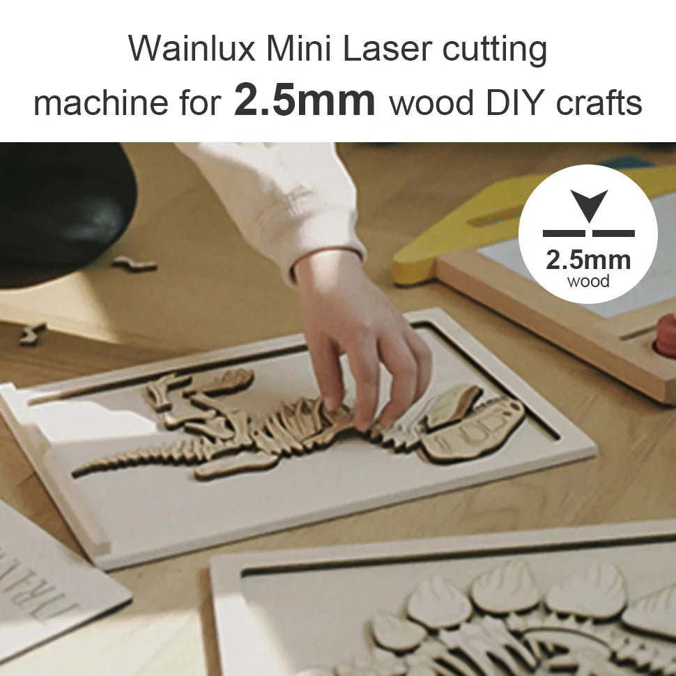 Wainlux Laser Engraver K6 Mark Printer Cutter Woodworking Machines Plastic 3000mw Bluetooth Mini Laser Engraving Marking Machine
