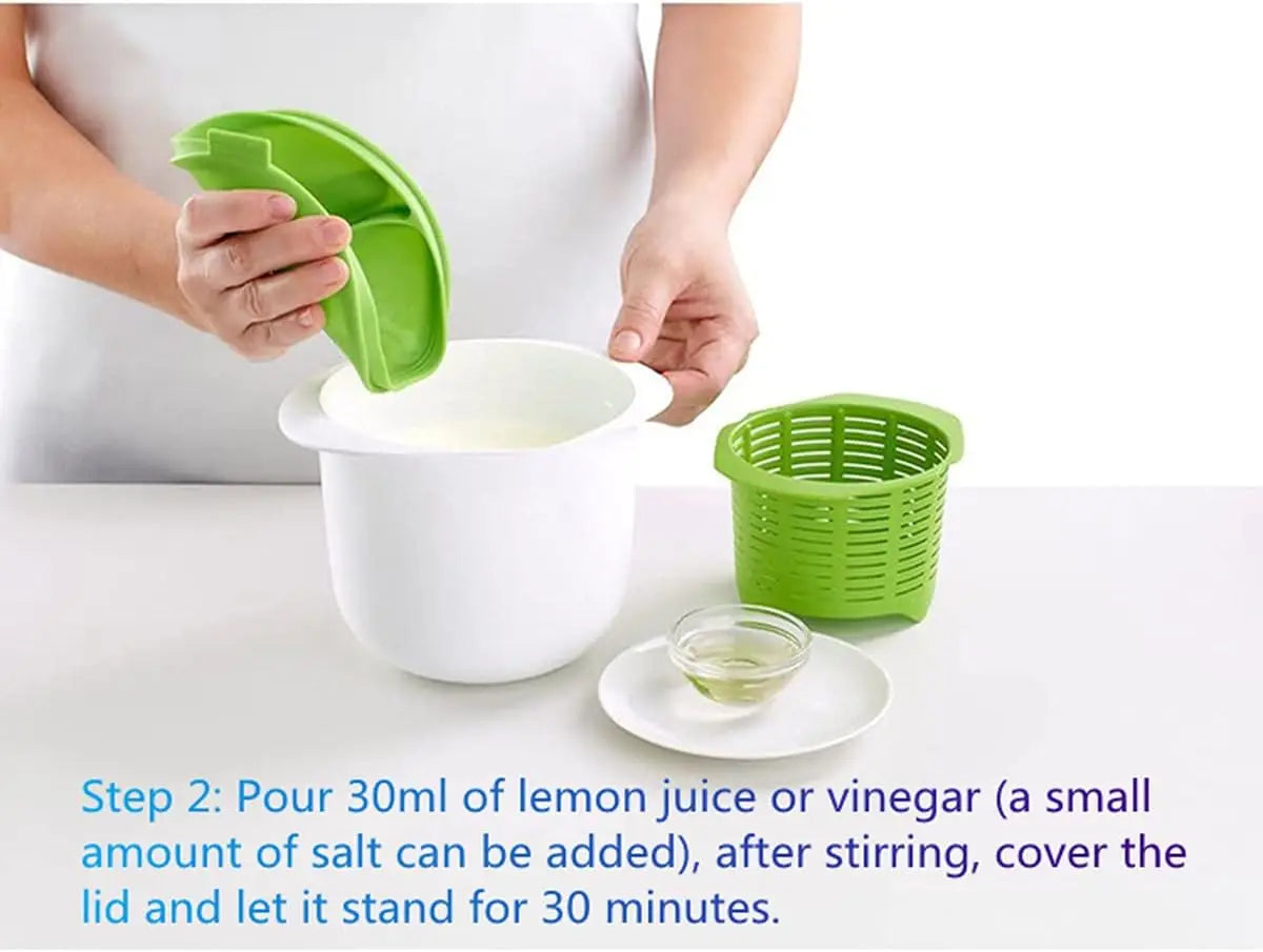 Kitchen Essentials,Microwave Yogurt Filter, Cheese Maker with Recipes