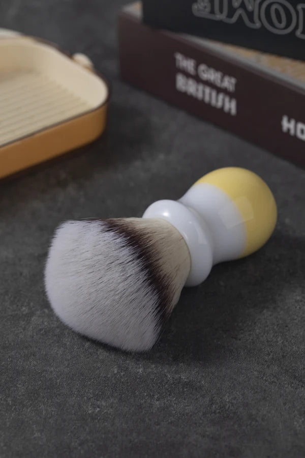 YAQI Naicha （Milk tea） Synthetic Hair Mens Wet Shaving Brush