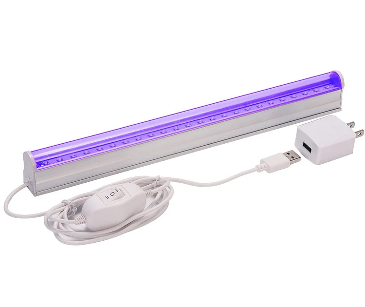 UV LED Black Light Fixtures Portable Blacklight Lamp For Stain Clean,Neon Paint Art,UV Body,Glow Party,UV Poster UV Curing Lamp