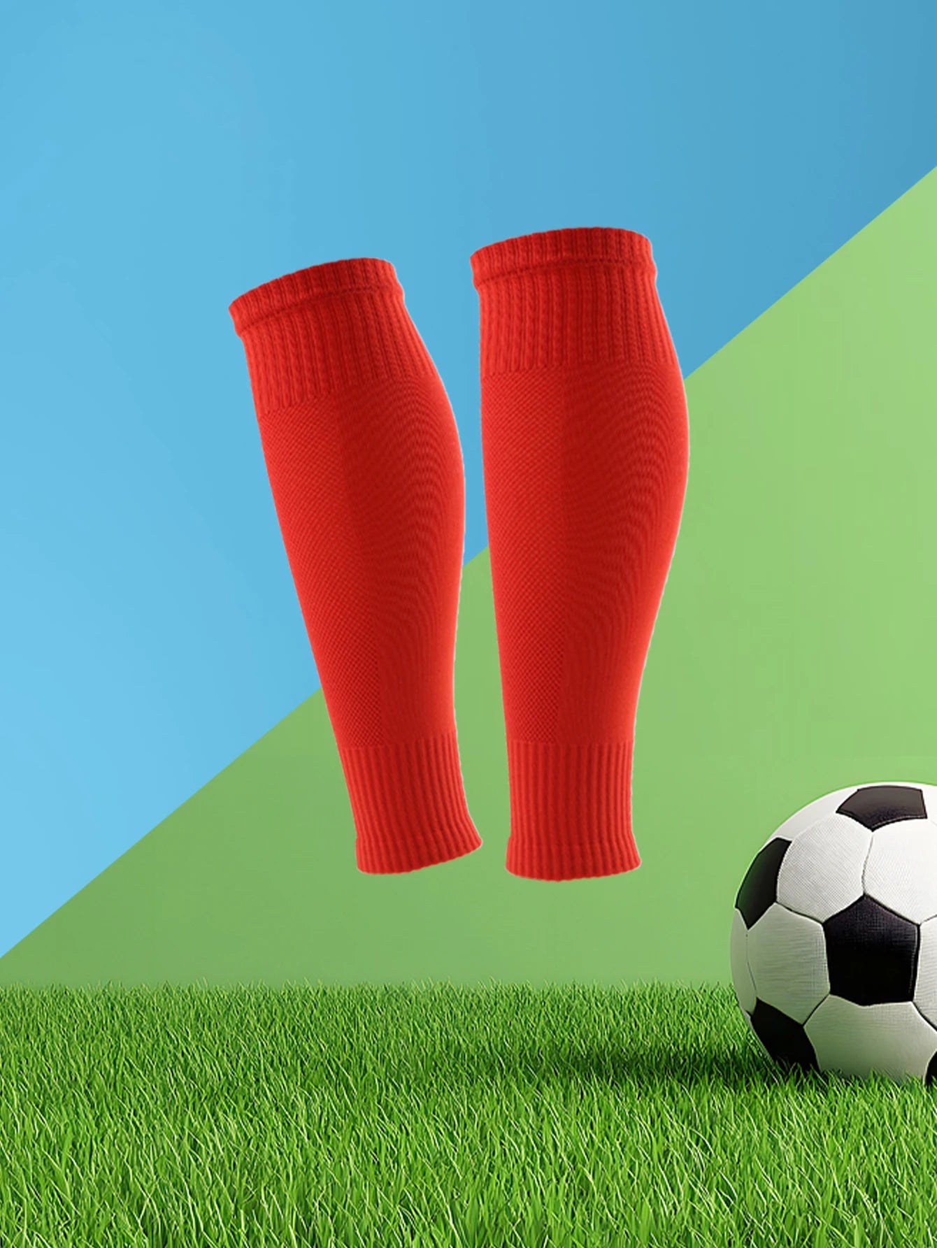 2 pairs of sports leg covers, calf socks, compression socks, and leg protectors