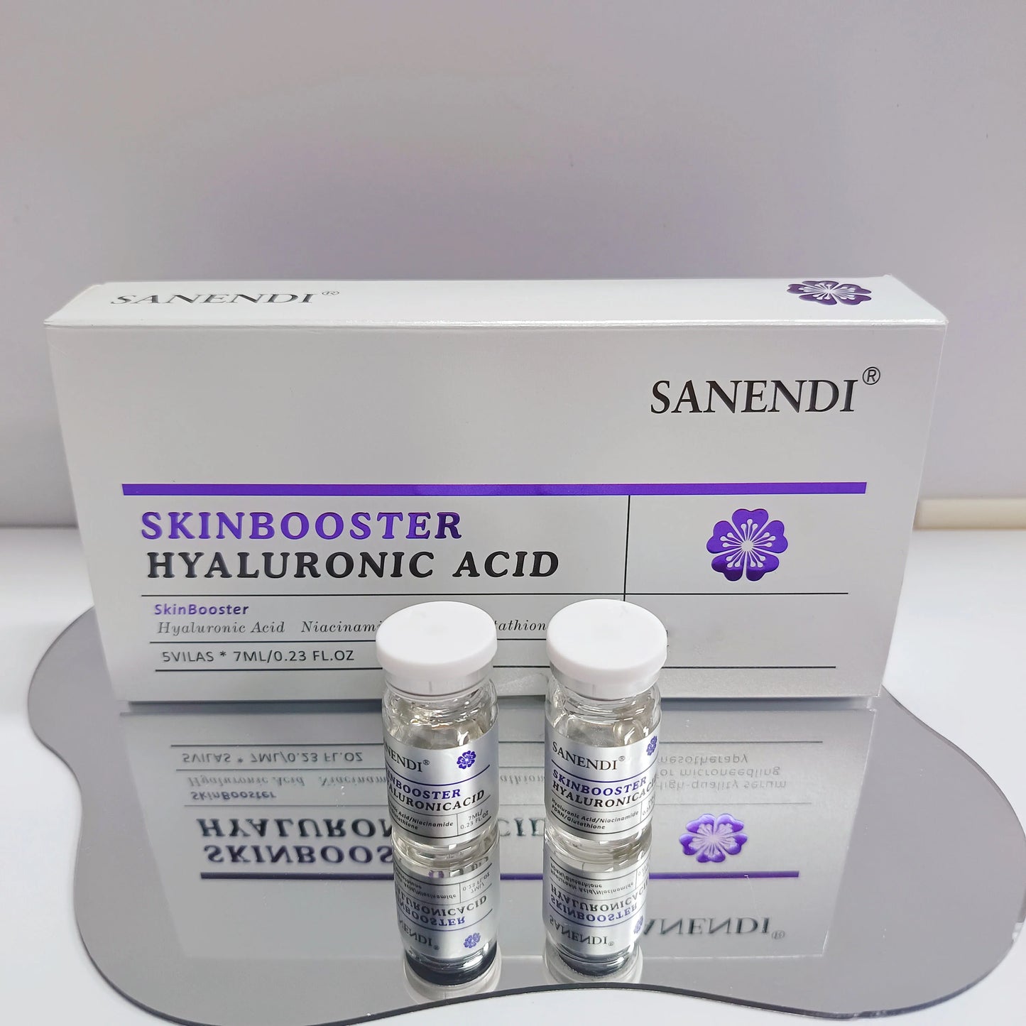Sanendi Korean Skin Care Product Contain HYALURONIC ACID Moisturizing Soothing And Hydrating Facial Essence Set 7mlx5