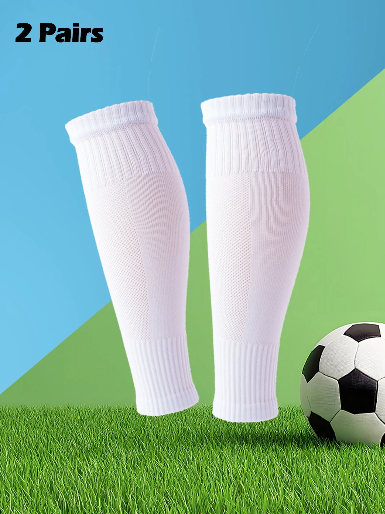 2 pairs of sports leg covers, calf socks, compression socks, and leg protectors