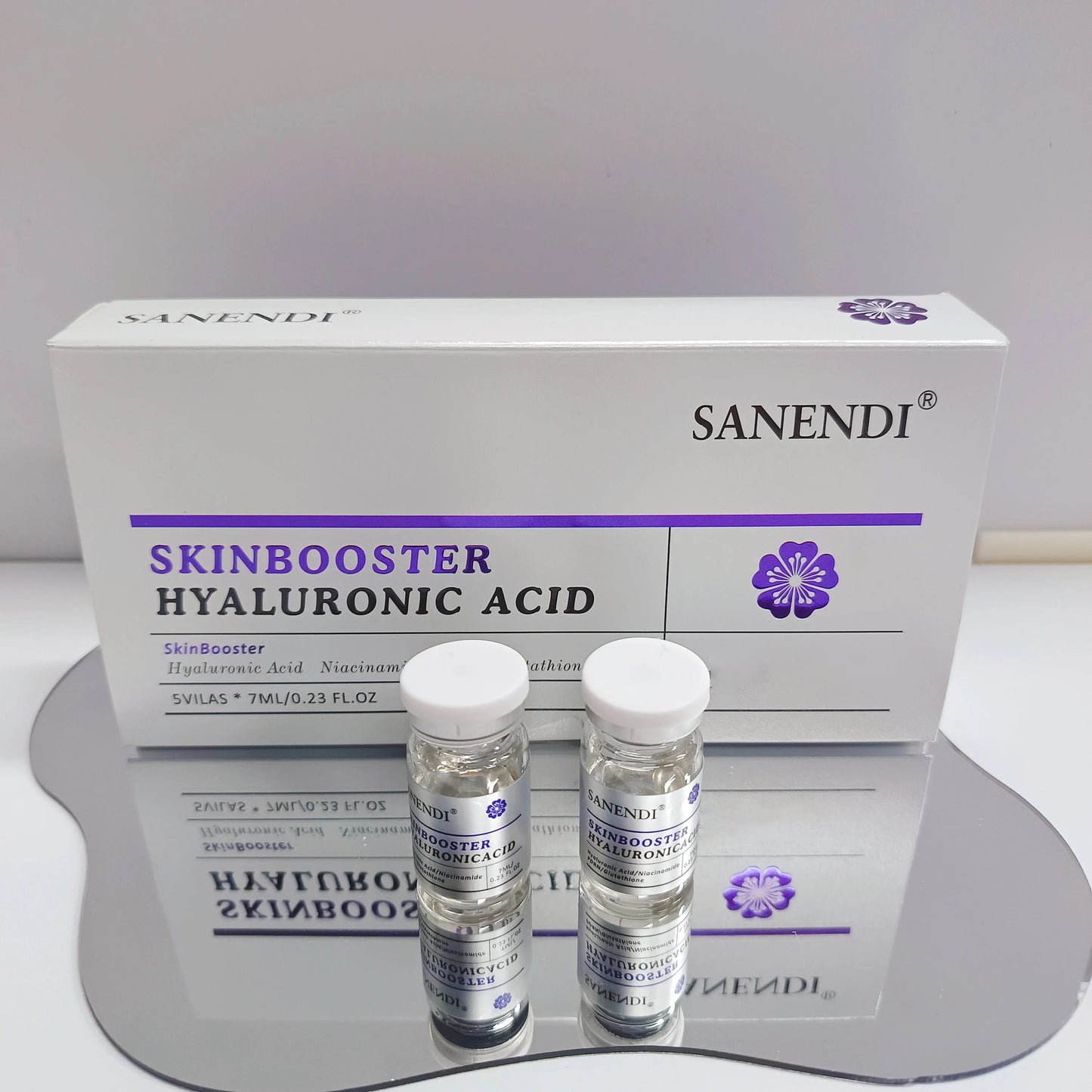 Sanendi Korean Skin Care Product Contain HYALURONIC ACID Moisturizing Soothing And Hydrating Facial Essence Set 7mlx5