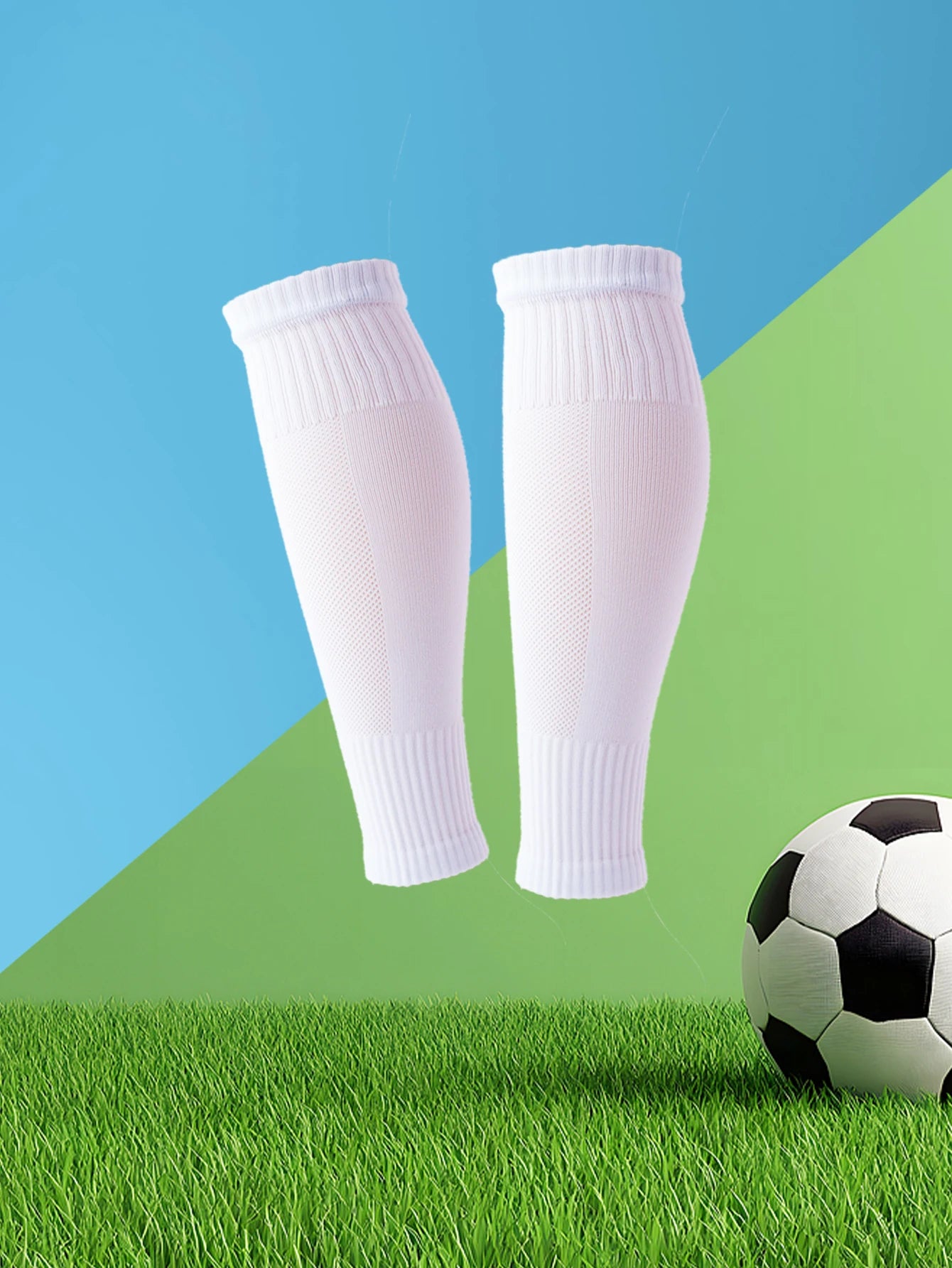 2 pairs of sports leg covers, calf socks, compression socks, and leg protectors