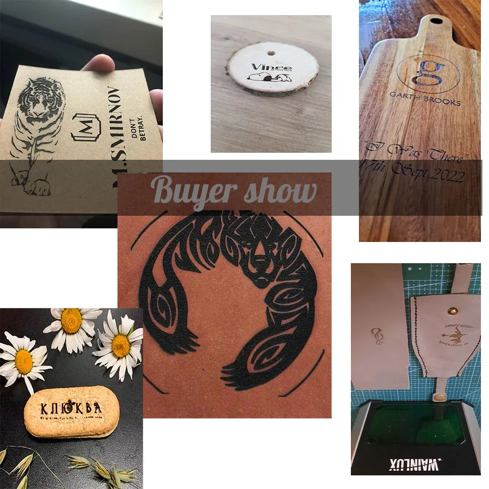 Wainlux Laser Engraver K6 Mark Printer Cutter Woodworking Machines Plastic 3000mw Bluetooth Mini Laser Engraving Marking Machine