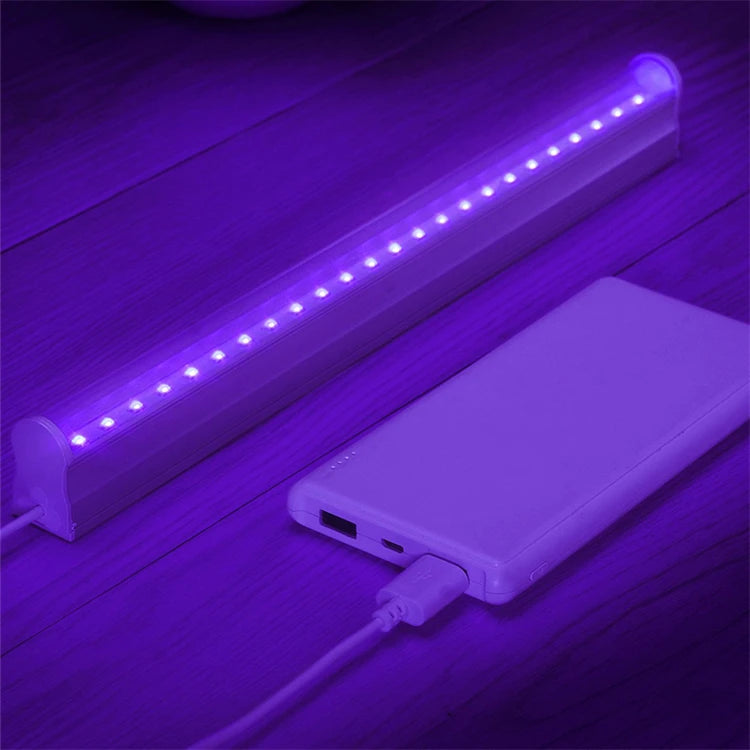UV LED Black Light Fixtures Portable Blacklight Lamp For Stain Clean,Neon Paint Art,UV Body,Glow Party,UV Poster UV Curing Lamp