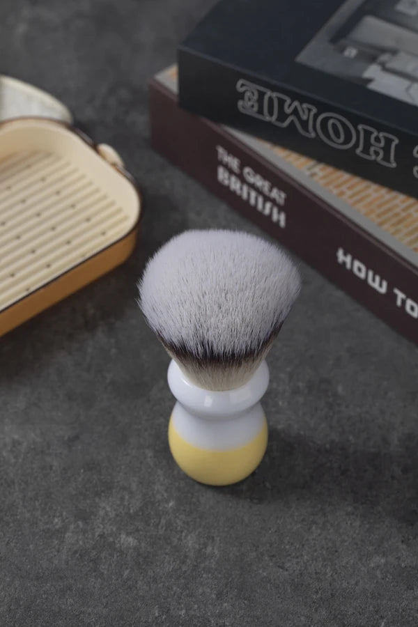 YAQI Naicha （Milk tea） Synthetic Hair Mens Wet Shaving Brush