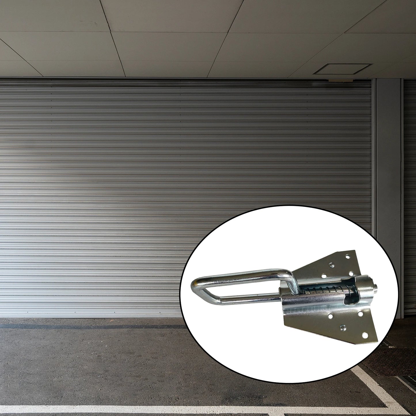 Garage Door Lock Set Metal Heavy Duty Slide Bolt Latch Industrial Door Hardware Accessories for Garden Chicken Coop Doors Fence