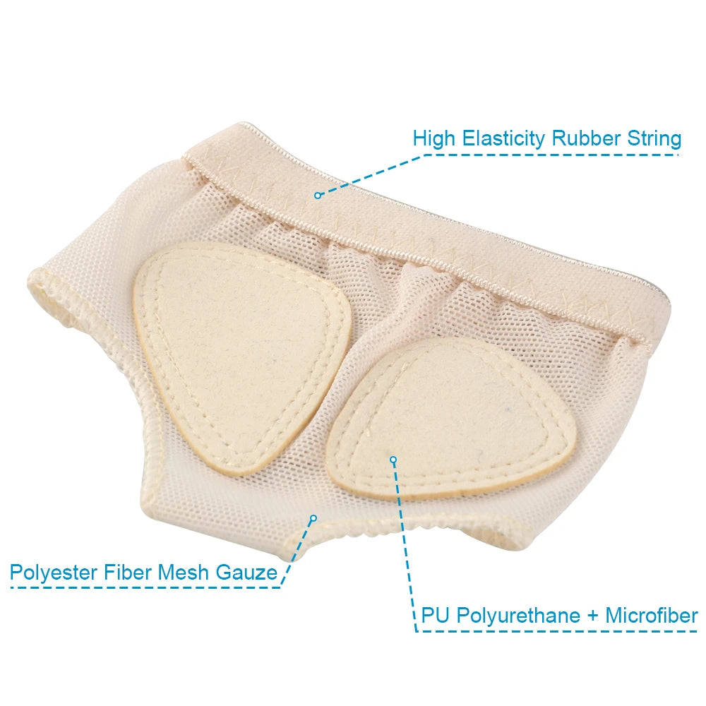 Women Belly Ballet Forefoot Toes Half Pads Dance Gym Paw Metatarsal Thong Protector Lyrical Socks Shoes Split Insoles