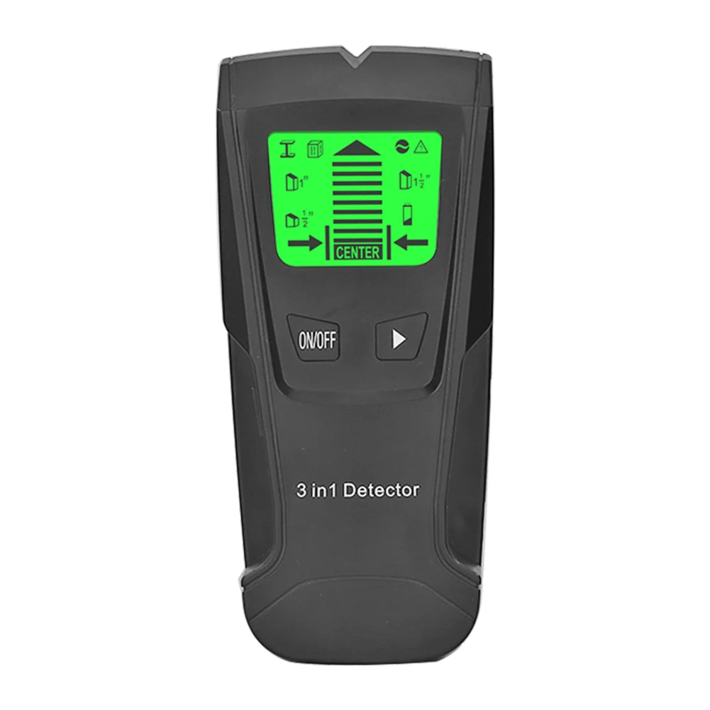 3 in 1 Wall Metal Detector Depth Professional Find Metal Wood Studs AC Voltage Live Wire Detect Wall Scanner Electric Box Finder
