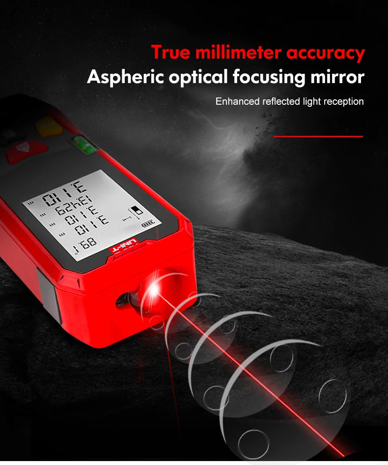 UNI-T Handheld Laser Rangefinder Distance Meter 40M 60M 80M 100M Medidor Laser Tape Build Measure Device Electronic Ruler