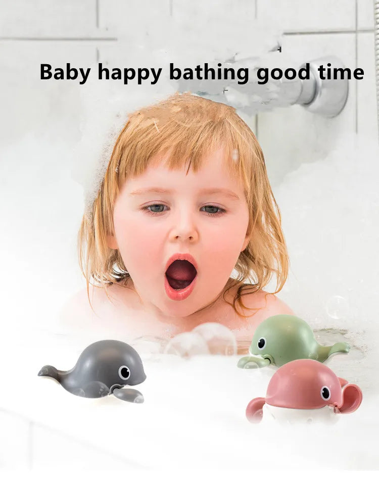 New Baby Bath Toys Cartoon Kids Learning Cognition Cute Animal Swimming Frogs Tortoise Crab Classic Baby Water Toy For Children
