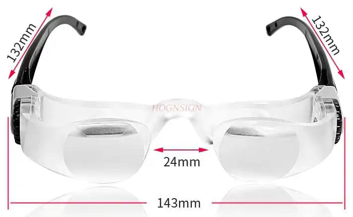Magnifying lens wear 300 degrees elderly amblyopia presbyopia long-sightedness watching TV close-up observation mirror 1-3 meter