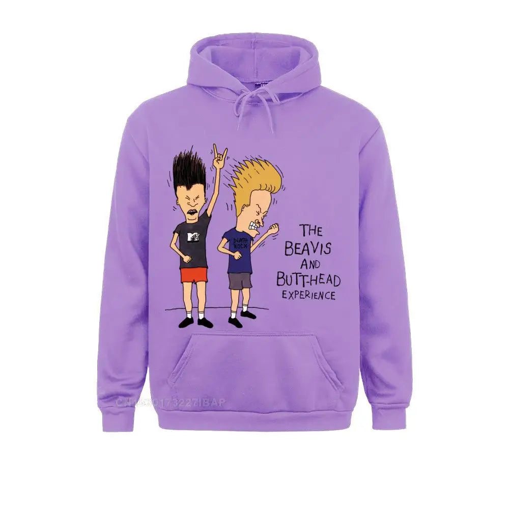 Men JackeSweatshirt Rock Music Beavis And Butthead Youth Sportswear Cotton Great Mens Oversized Harajuku Hoodies Custom