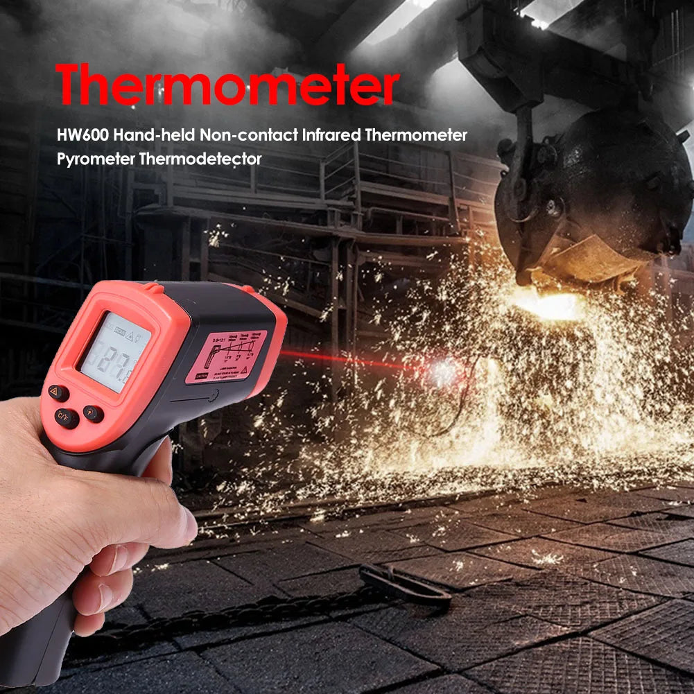 Digital Infrared Thermometer -50~600℃ GM320/GM320S/HW600/HW550 LCD Display Contactless Thermometer Pyrometer IR Laser Point