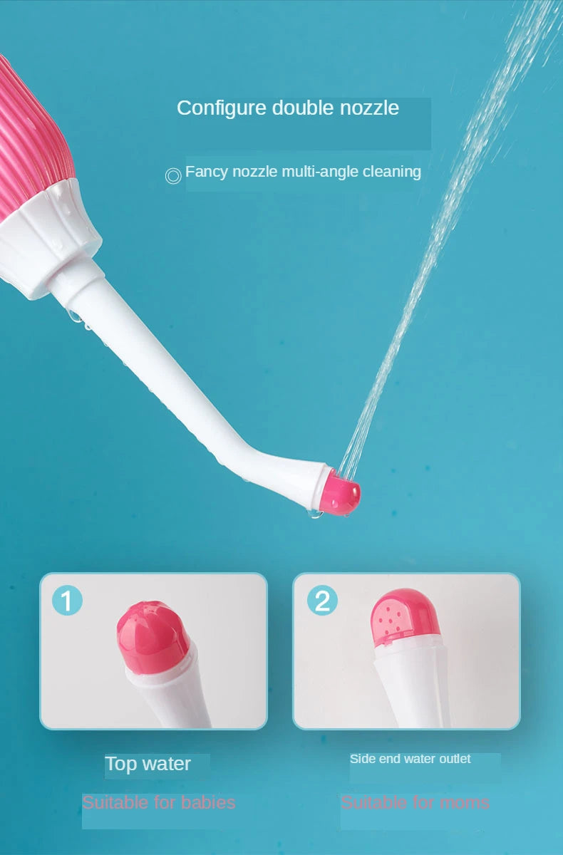 500ml Portable Bidet Private Parts Flushing Device Baby Butt Cleaner Confinement Pregnant Lying-in Women's Perineum Body Bidet