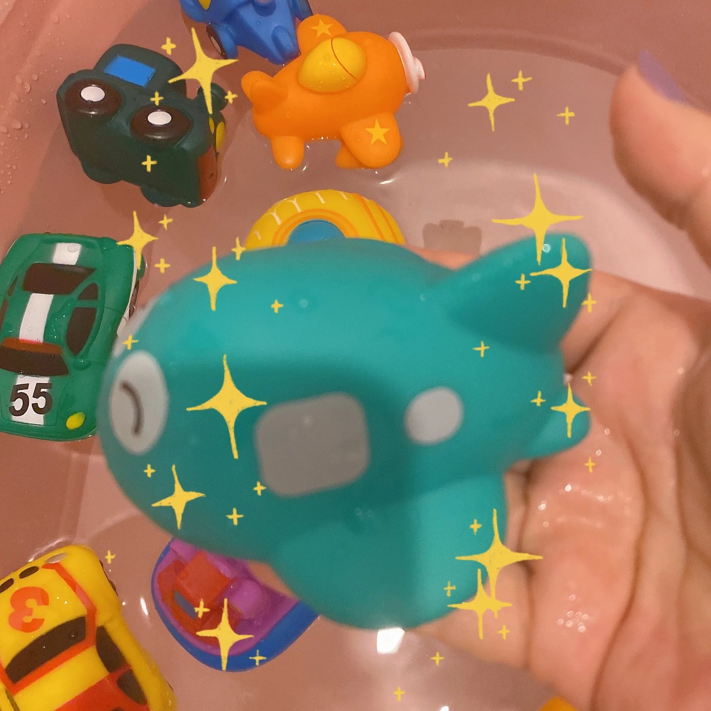 Water Toys Cartoon Classic Shower Bath Toy Cars Train Boats Bathroom Swimming Bathing Shower Educational Toys For Kids Gift