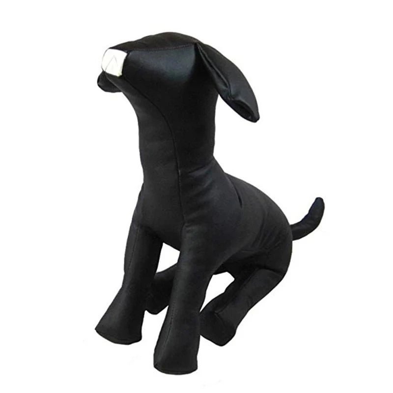 Pet Torsos Models PVC Leather Models Dog Mannequins Pet Clothing Stand S/M/L