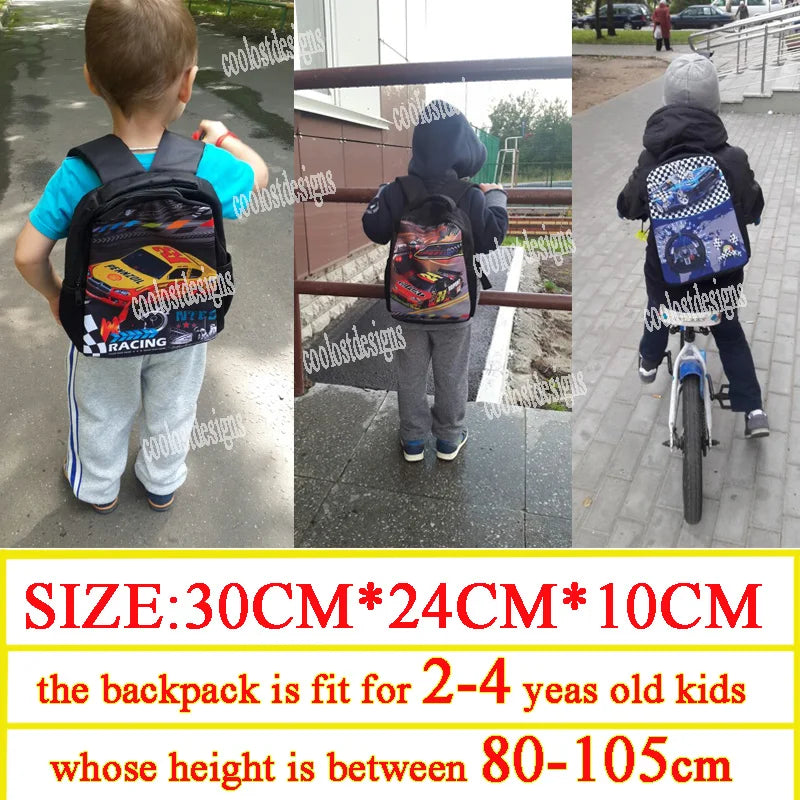 12 Inch Custom Children School Bags for 2-4 Years Old Boys Girls Kindergarten Backpack Baby Toddler Bags Kids Bookbag Gift