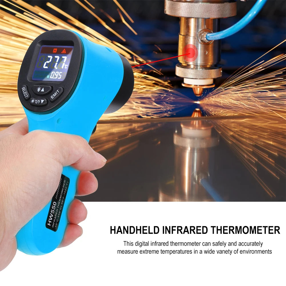 Digital Infrared Thermometer -50~600℃ GM320/GM320S/HW600/HW550 LCD Display Contactless Thermometer Pyrometer IR Laser Point
