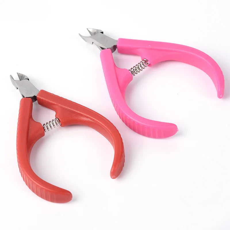 Nail Cuticle Nipper Clipper Rainbow Cuticle Pusher Dead Skin Remover Cuticle Nipper Tweezer Manicure Finger Toe Nail Art Tool