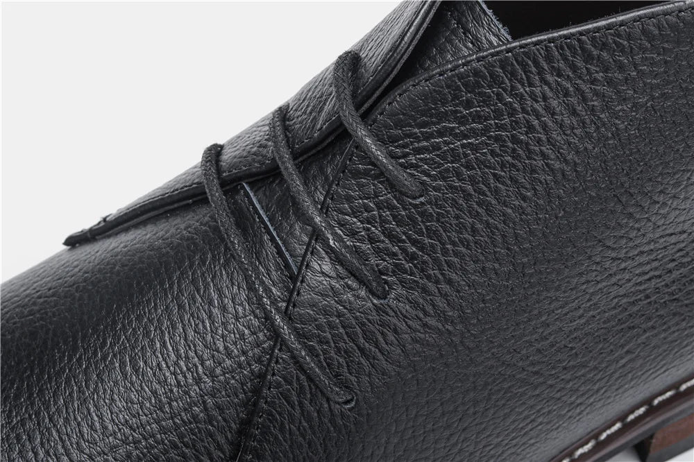 Genuine Leather  Men Boots Fashion Comfortable 2023 Brand Ankle Leather Boots #KD585