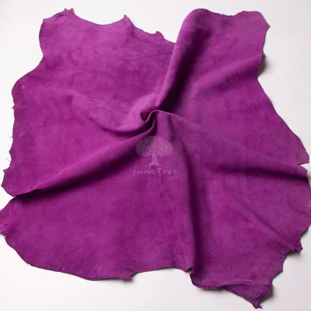 Junetree high quality Sheep skin leather Genuine leather suede face leather  soft 0.8mm thick whole skin leather craft