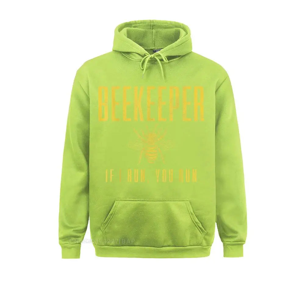 Mens Beekeeper If I Run You Run Funny Beekeeping Beekeeper Hoodie Brand Women Hoodies Family Sweatshirts Long Sleeve Clothes