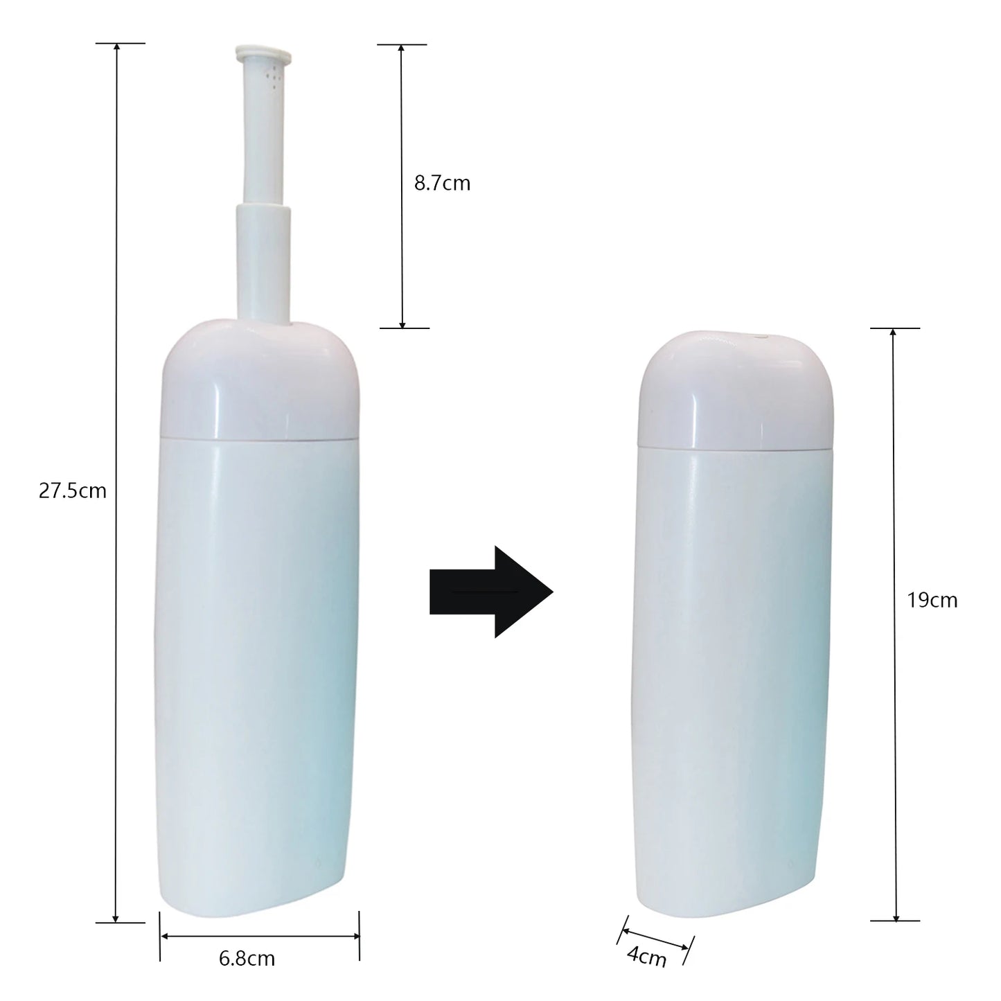Portable Bidet - Travel Handheld Bidet Bottle with Retractable Spray Nozzle for Hygiene Cleansing Personal Care 350ml