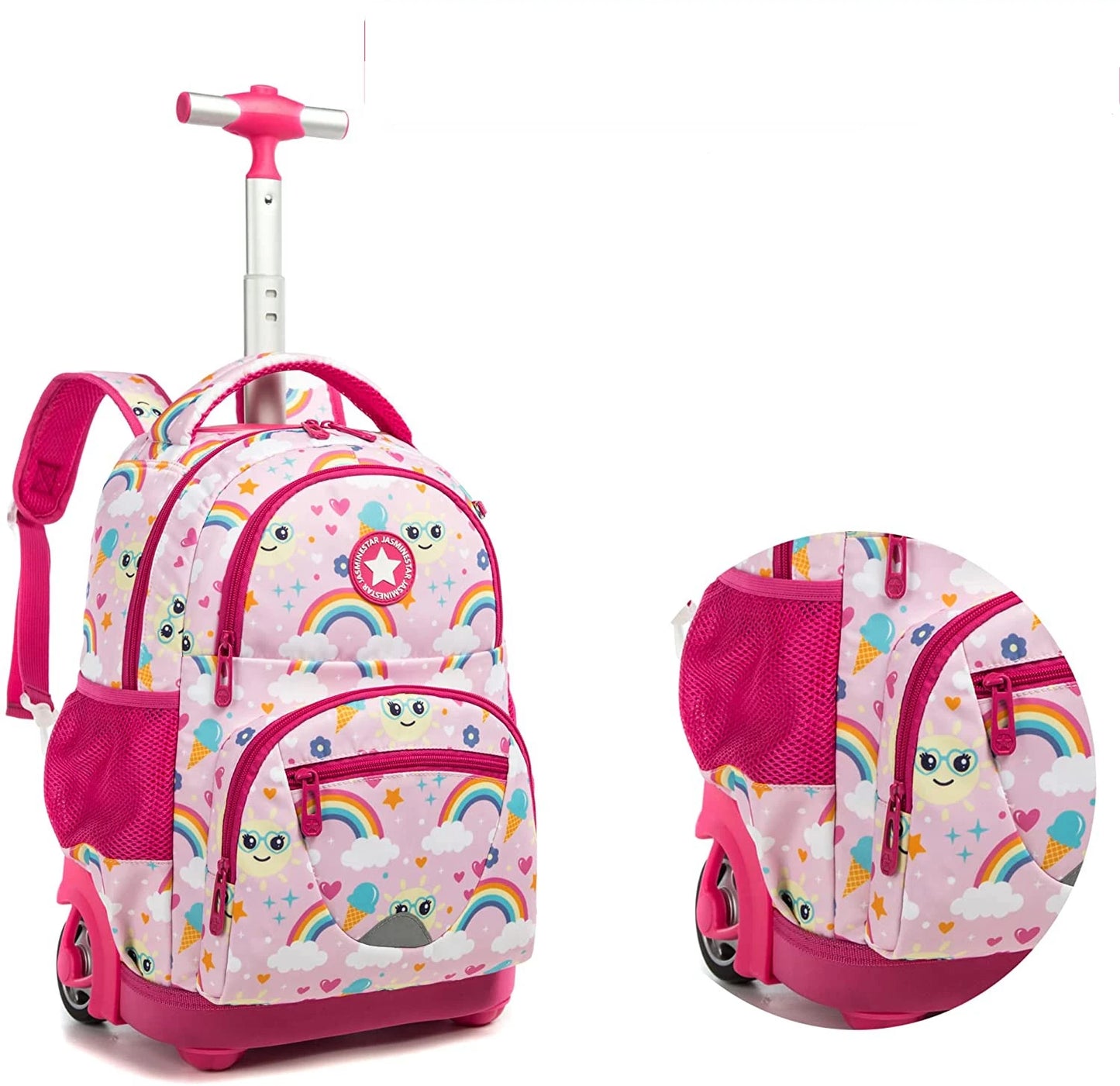 Kids School Rolling Backpack Bag for girls School Trolley Bag for boys Laptop Trolley Backpack Bag Children Rolling luggage Bags