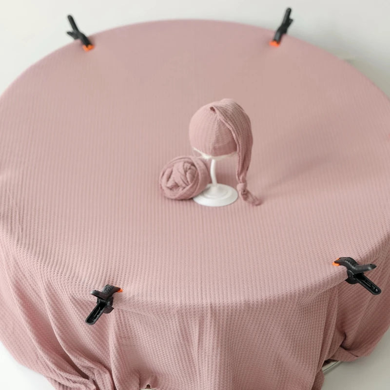 150 *150 Baby Photography Set Bebe Bean bag Background Newborn Photography Props Waffle Cloth Backdrop Frame Stand Fabrics