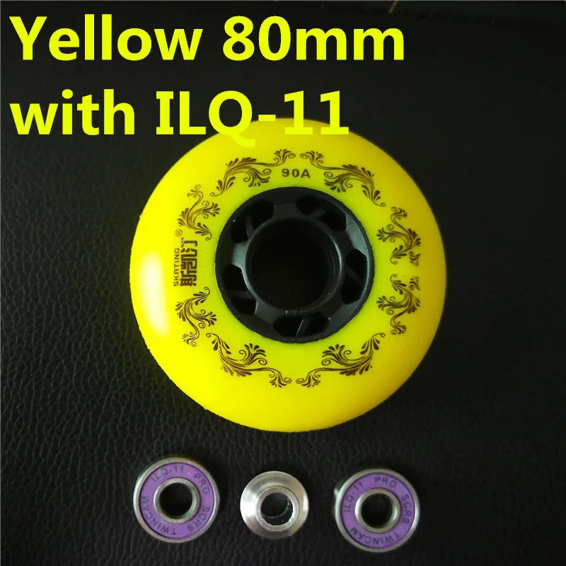 Branded SKATING 3rd 90A inline skates wheel Braking roller Blade rodas Slide Skating Ruedas for Sliding paiting