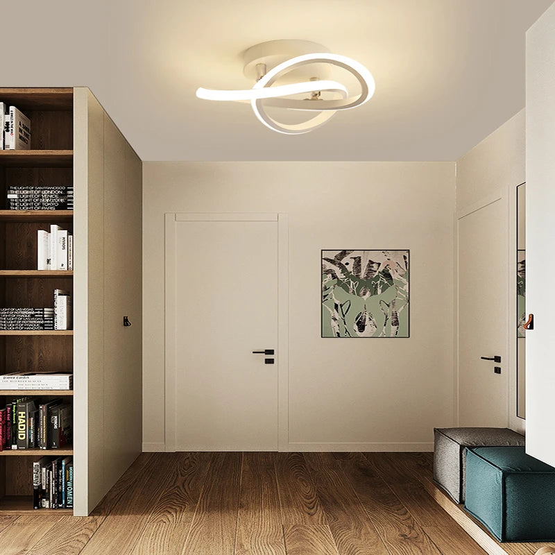 LED Strip Aisle Ceiling Lights Modern Minimalist Living Room Lamps For Balcony Entrance Staircase Home Decor Fixtures Led Luster